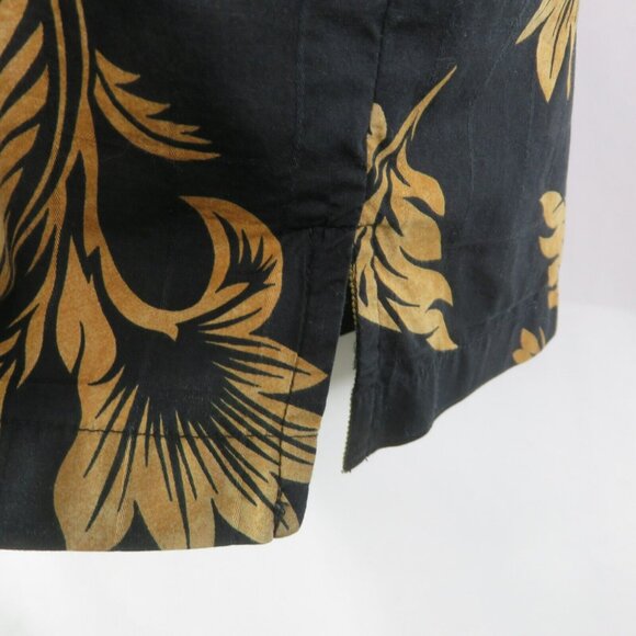 Reyn Spooner Aloha Hawaiian Shirt Men's M Black Tan Tone on Tone Plaid Cotton - Picture 5 of 10